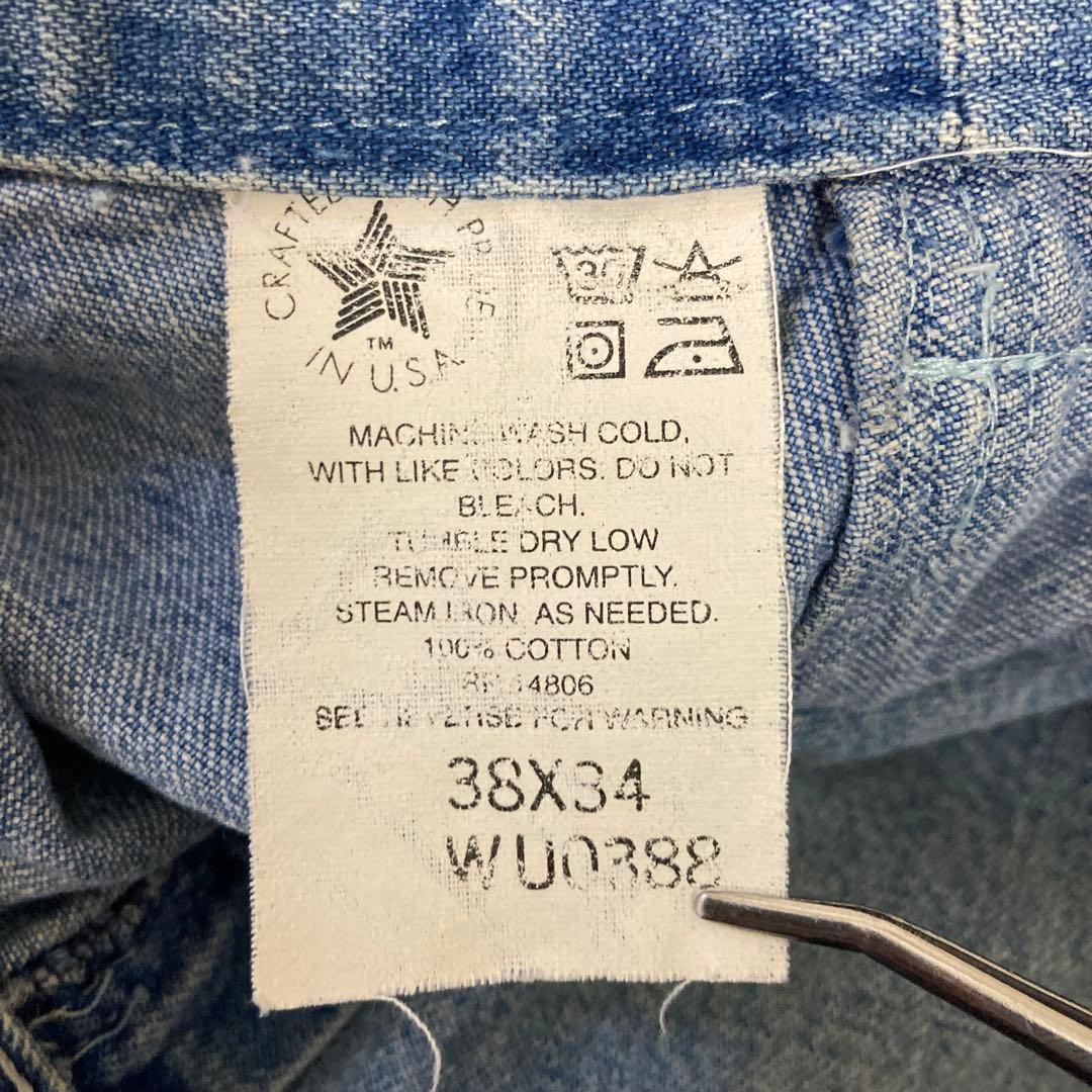 カーハート　90s USA製 ペインターパンツブルーデニムジーンズW38 L34