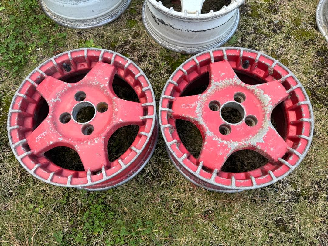 赤ADVAN ART 14インチ　6j ＋38 PCD100 4H 2本　日本製