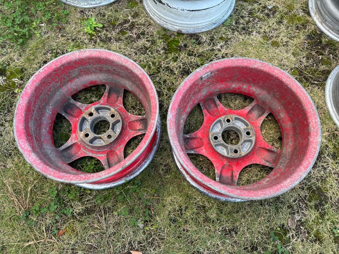 赤ADVAN ART 14インチ　6j ＋38 PCD100 4H 2本　日本製