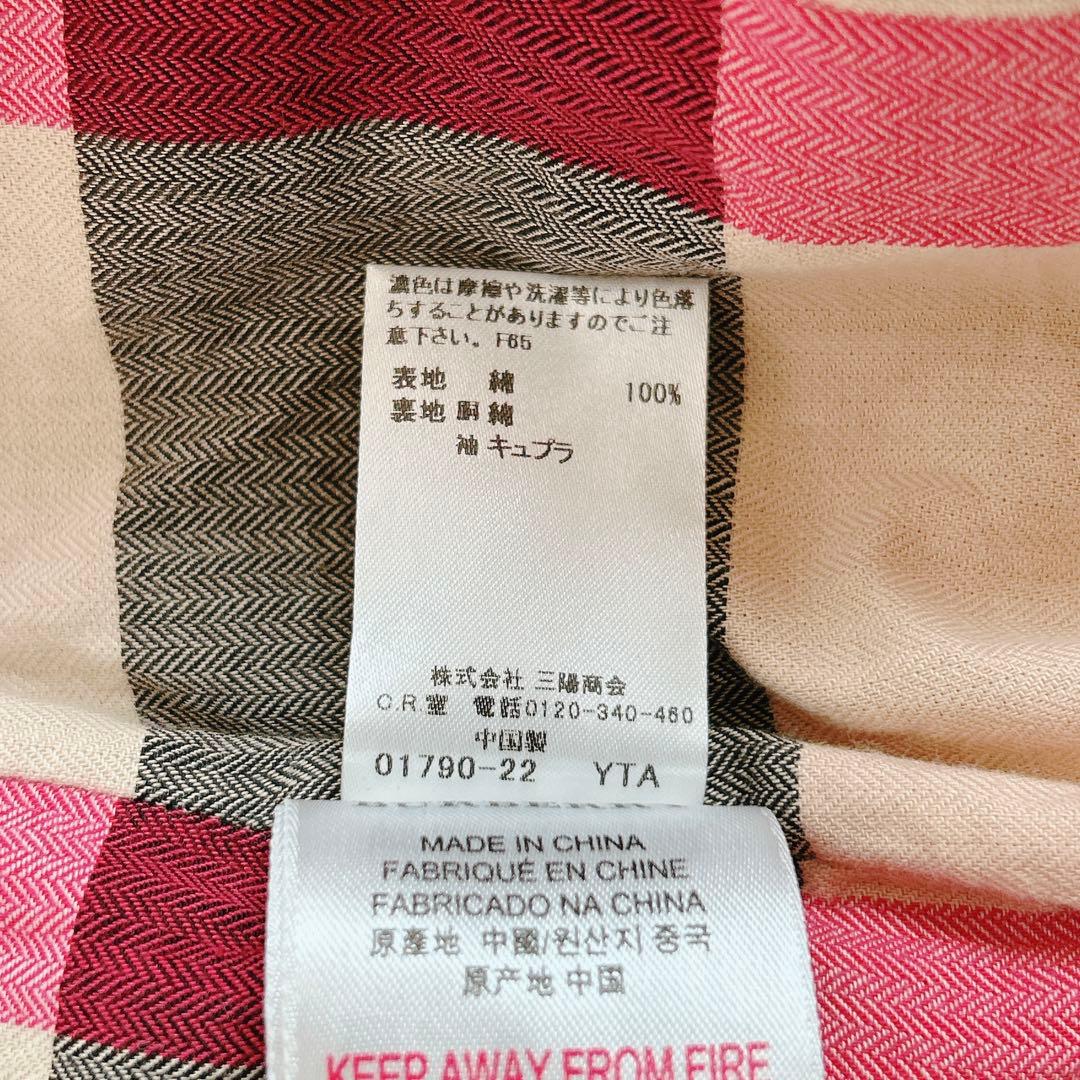 美品⁂バーバリー⁂フーデットブルゾン　メガチェック　ぺプラム　キッズ　レディース