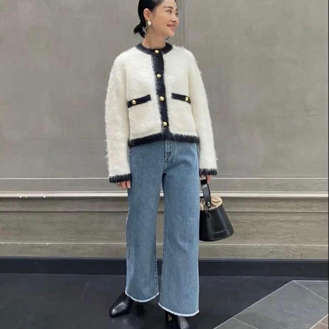 新品タグ付　UNITED ARROWS シャギージャケット アルパカ　金ボタン