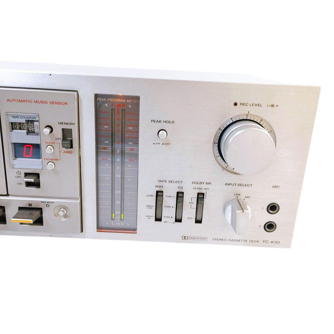 完動品 SONY ソニー カセットデッキ プレーヤー TC-K50