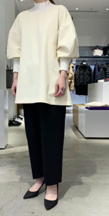 ENFOLD ダブルクロスタートルプルオーバー