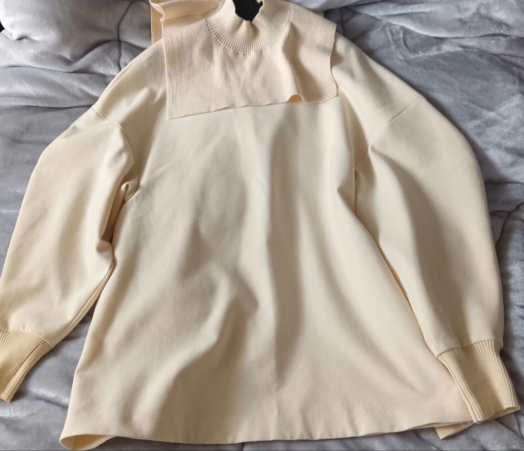 ENFOLD ダブルクロスタートルプルオーバー