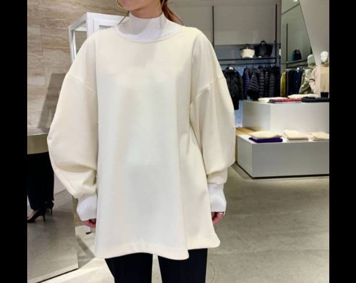 ENFOLD ダブルクロスタートルプルオーバー