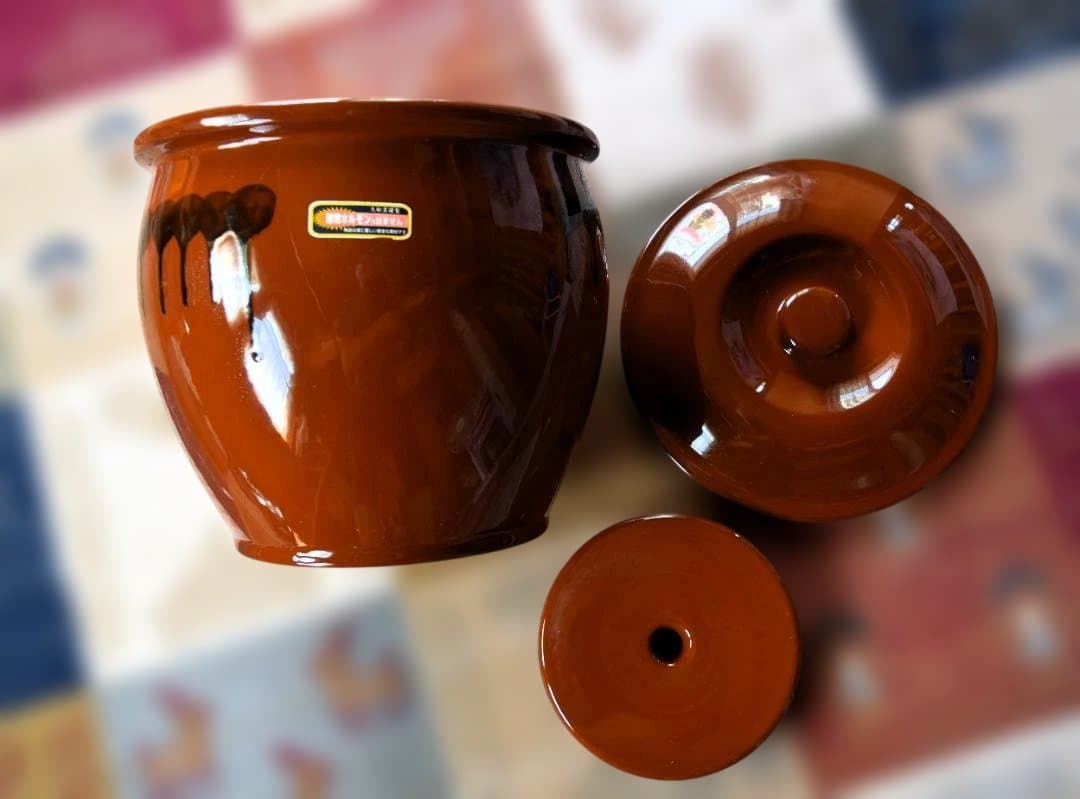 【新品未使用】久松窯 常滑焼のかめ　8号14.4L 蓋と重石付 希少品