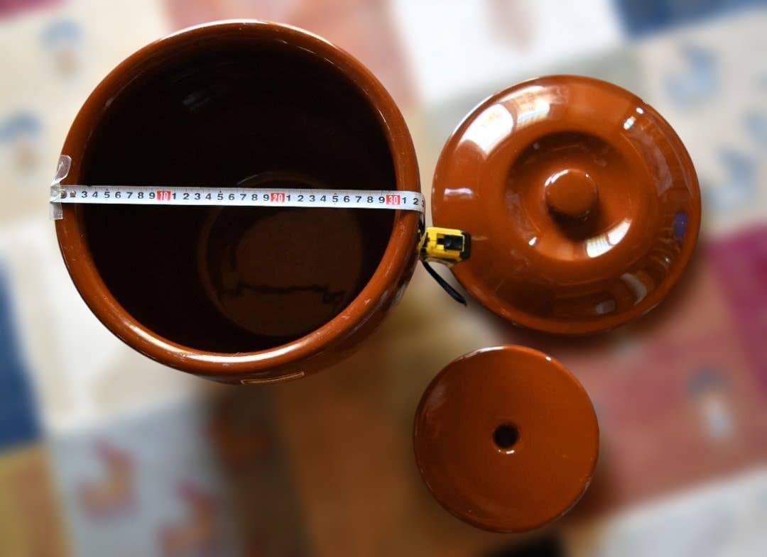 【新品未使用】久松窯 常滑焼のかめ　8号14.4L 蓋と重石付 希少品