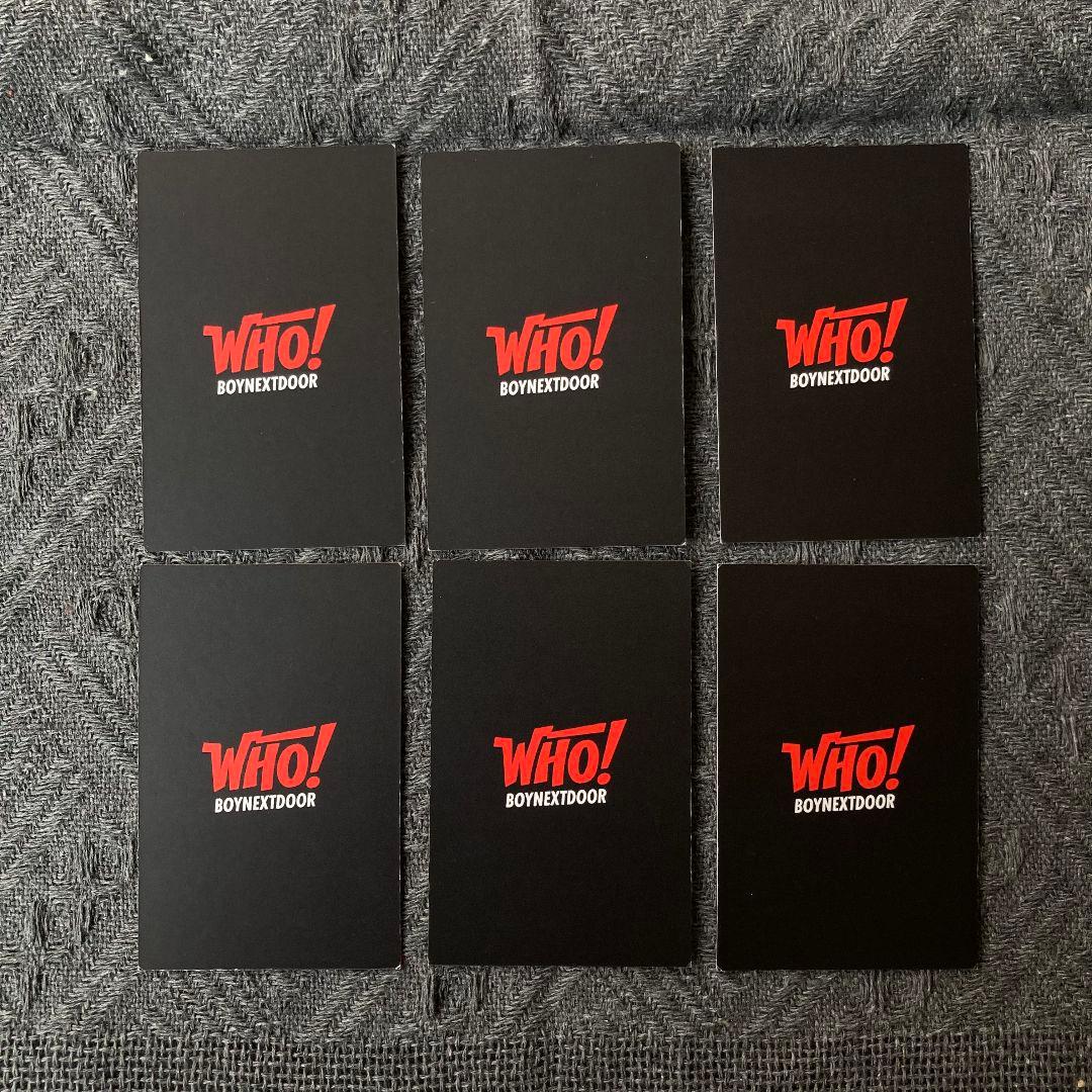 BOYNEXTDOOR weverse WHO! サノク セット全員6枚