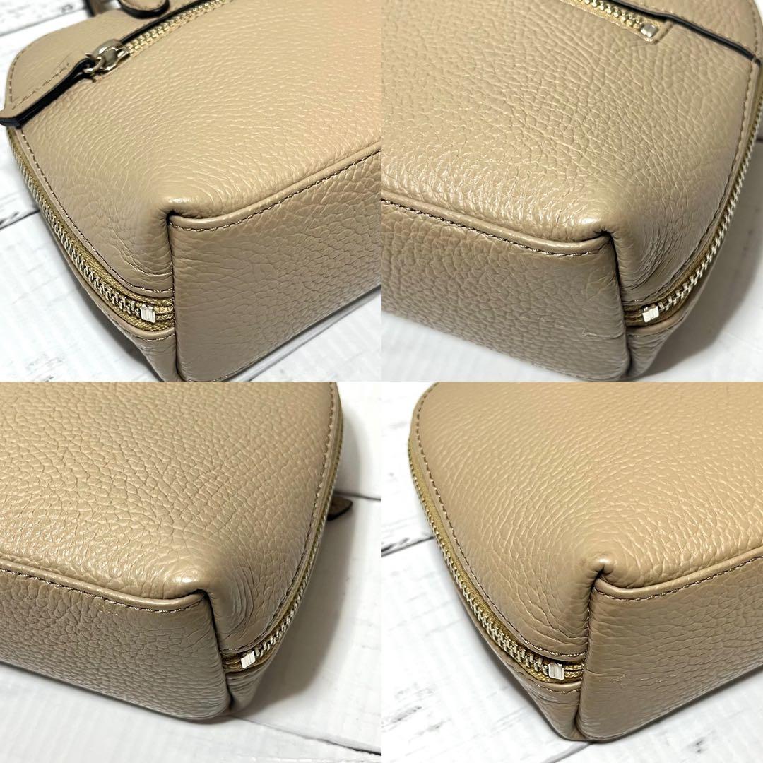 極美品 銀座和光 WAKO レザー 2way ショルダーバッグ ベージュ