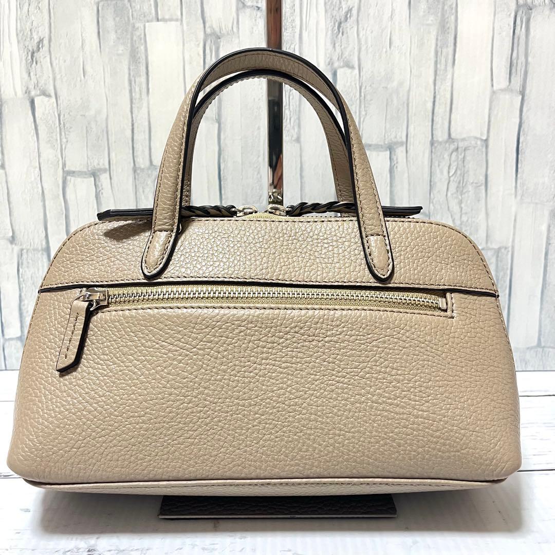 極美品 銀座和光 WAKO レザー 2way ショルダーバッグ ベージュ