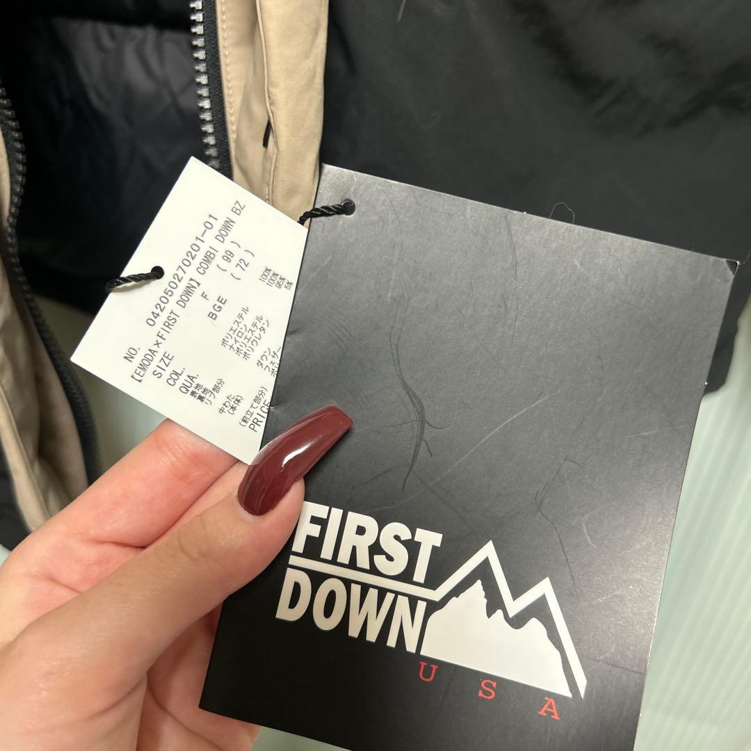 EMODA×FIRST DOWN USA キルティングダウン
