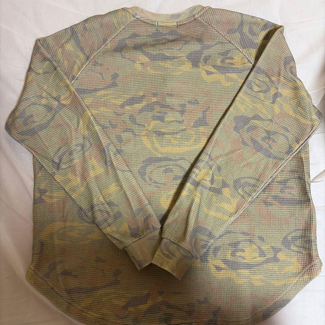 soonerorlater sol Waffle L/S Tee 迷彩サーマル