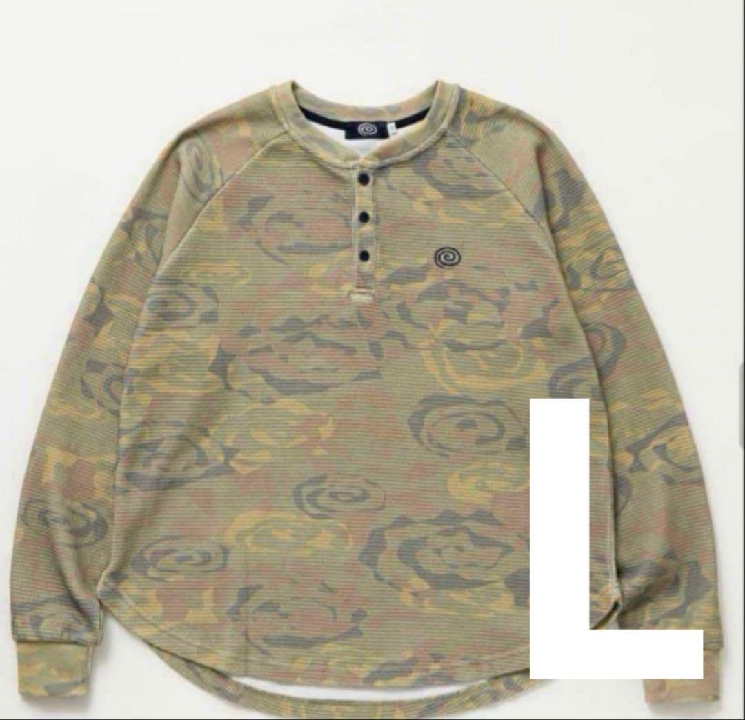 soonerorlater sol Waffle L/S Tee 迷彩サーマル