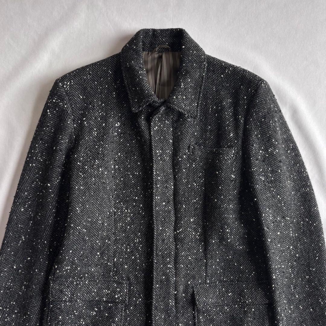 ジャケット・アウター LOUNGE LIZARD Thinsulate tweed half coat