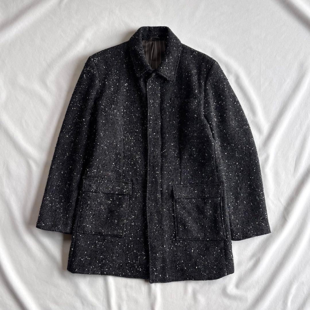 ジャケット・アウター LOUNGE LIZARD Thinsulate tweed half coat