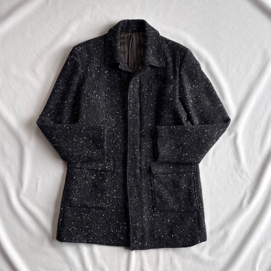 ジャケット・アウター LOUNGE LIZARD Thinsulate tweed half coat