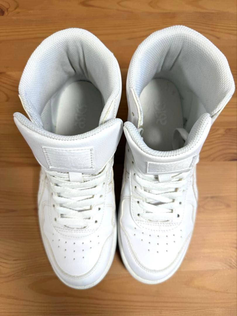 【美品】 アシックス ジャパンL 24.5cm ホワイト/ホワイト