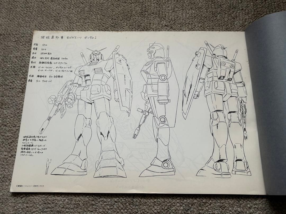 機動戦士ガンダム メカ設定集　モビルスーツ、モビルアーマー設定集