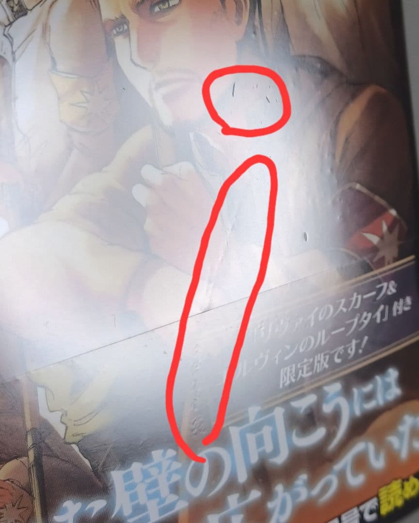 【未開封】 進撃の巨人 23 限定版 リヴァイのスカーフ エルヴィンのループタイ