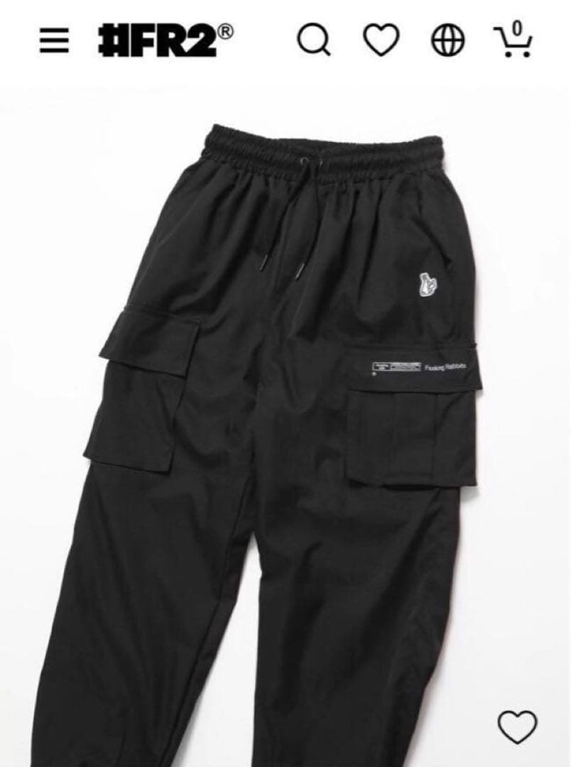入手困難！ エフアールツー ストレッチカーゴパンツ ブラック