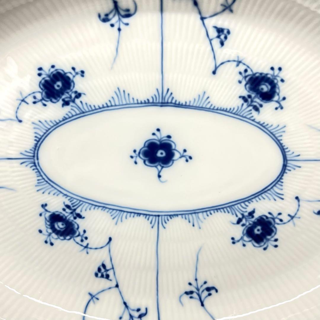 ロイヤルコペンハーゲン ブルーフルーテッド ハーフレース オーバルディッシュ