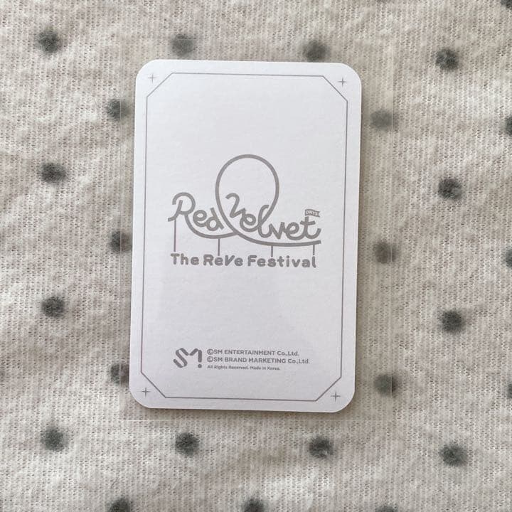 redvelvet day2 ホログラム トレカ ウェンディ