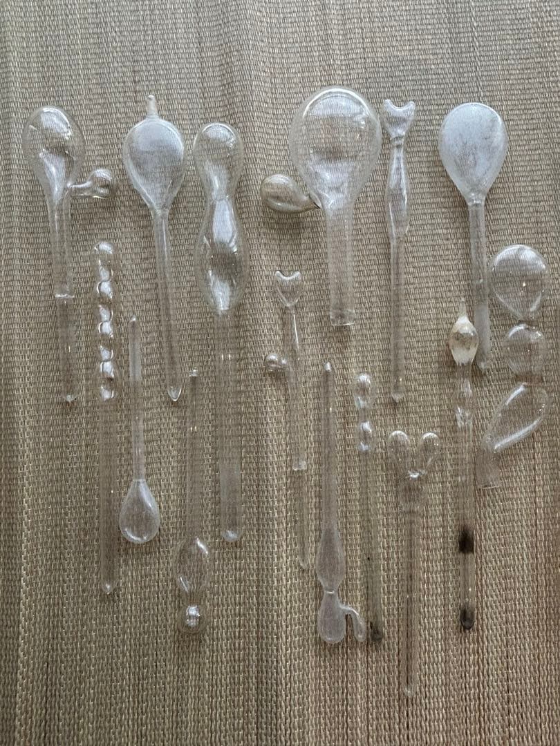 昭和レトロ ゴム風船型　吹きガラス ミッキー型　ネコ型　アヒル型　とろとろガラス