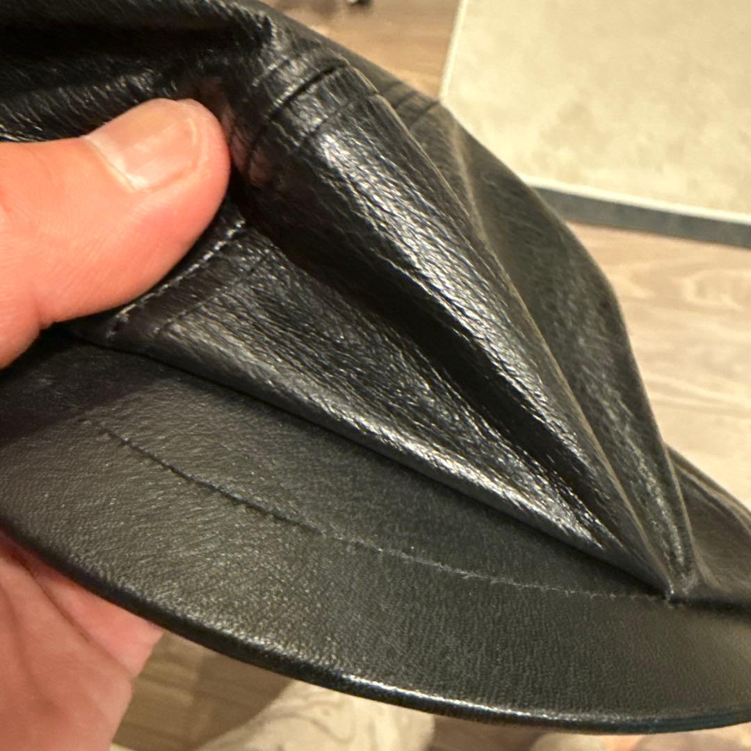 サノバチーズ　レザー キャスケット