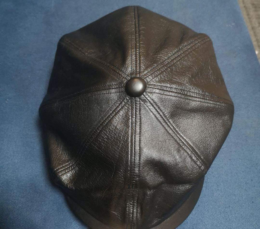 サノバチーズ　レザー キャスケット