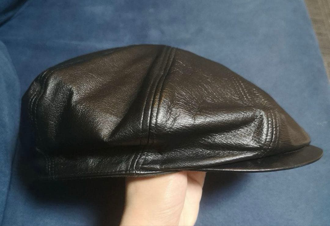 サノバチーズ　レザー キャスケット