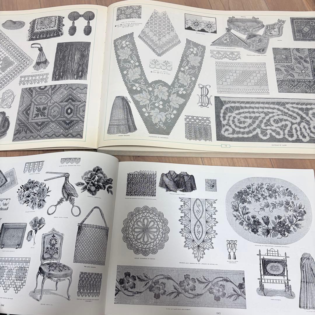 【洋書】レース図案 EMBROIDERY II 1870 &1860 2冊セット