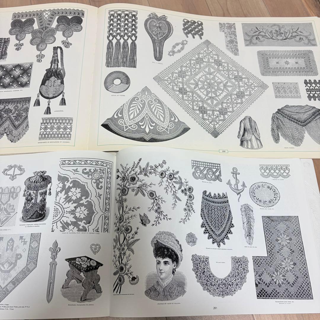 【洋書】レース図案 EMBROIDERY II 1870 &1860 2冊セット