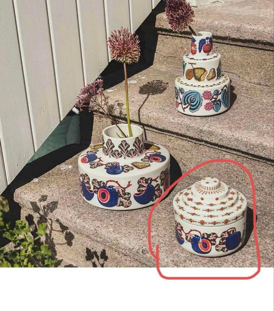 (イッタラ) タイカ サト 蓋付きジャー 新品　145×150mm