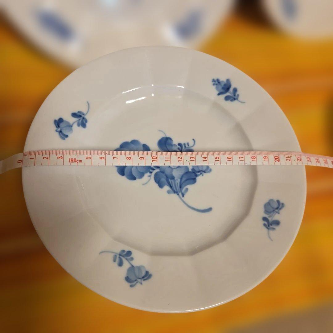 ロイヤルコペンハーゲン　ブルーフラワー　22cmプレート　４セット