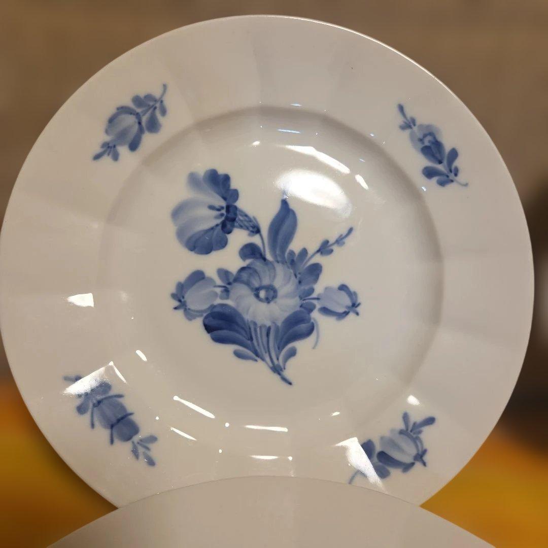 ロイヤルコペンハーゲン　ブルーフラワー　22cmプレート　４セット