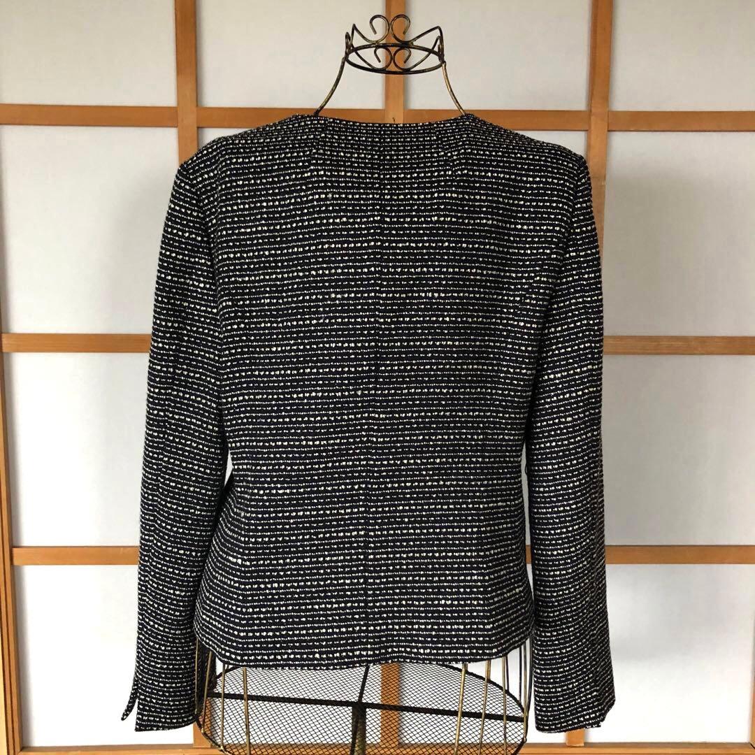 美品　リフレクト 大きいサイズ　レディース　ノーカラー　ジャケット　LL XL