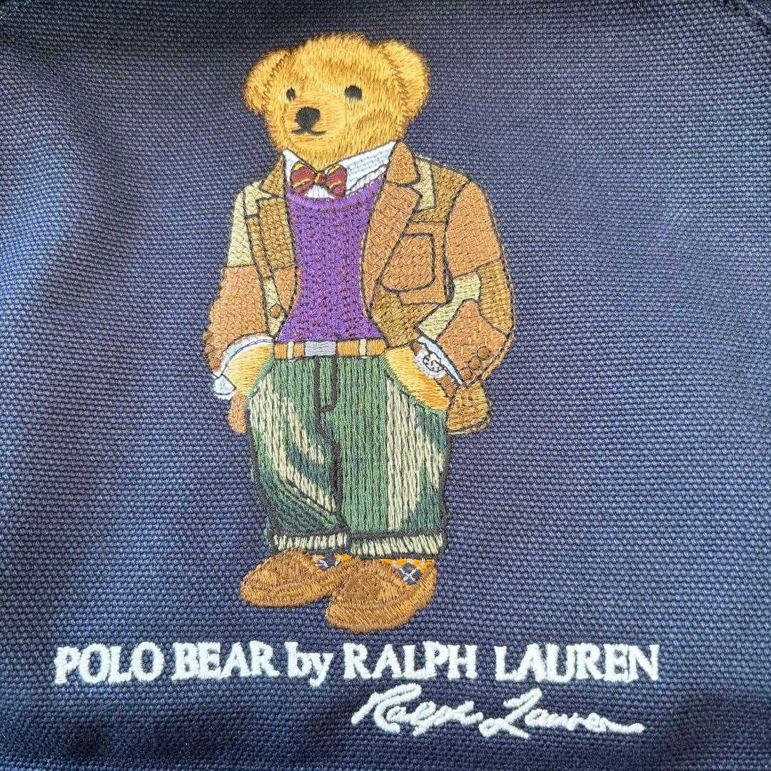 【極美品】POLO RALPH LAUREN ポロベア刺繍キャンバス リュック
