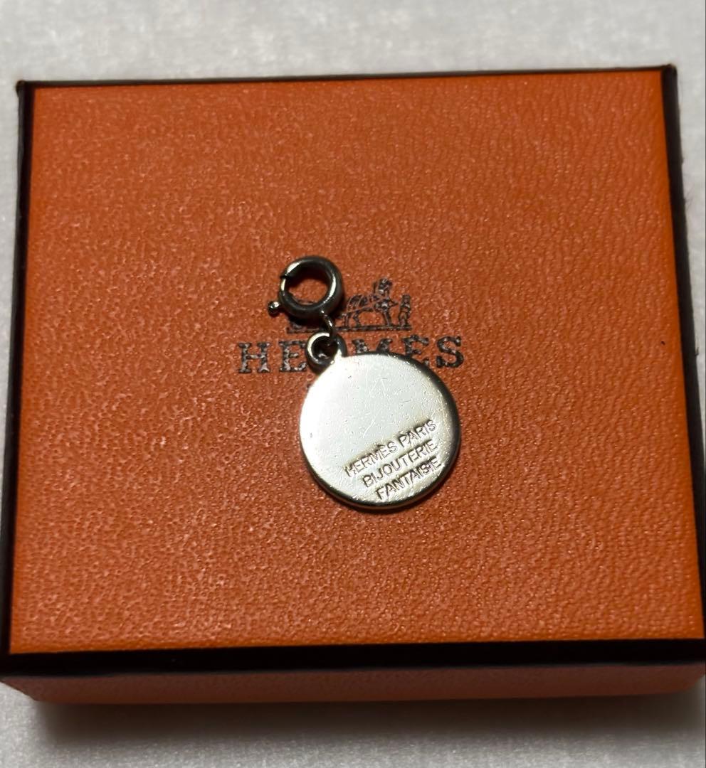 美品 HERMESエルメス セリエ ネックレス ペンダント チャーム シルバー