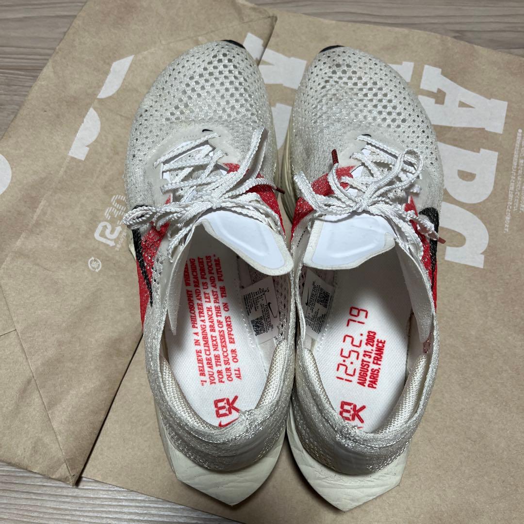 Nike ヴェイパーフライ　ランニングシューズ ホワイト/レッド