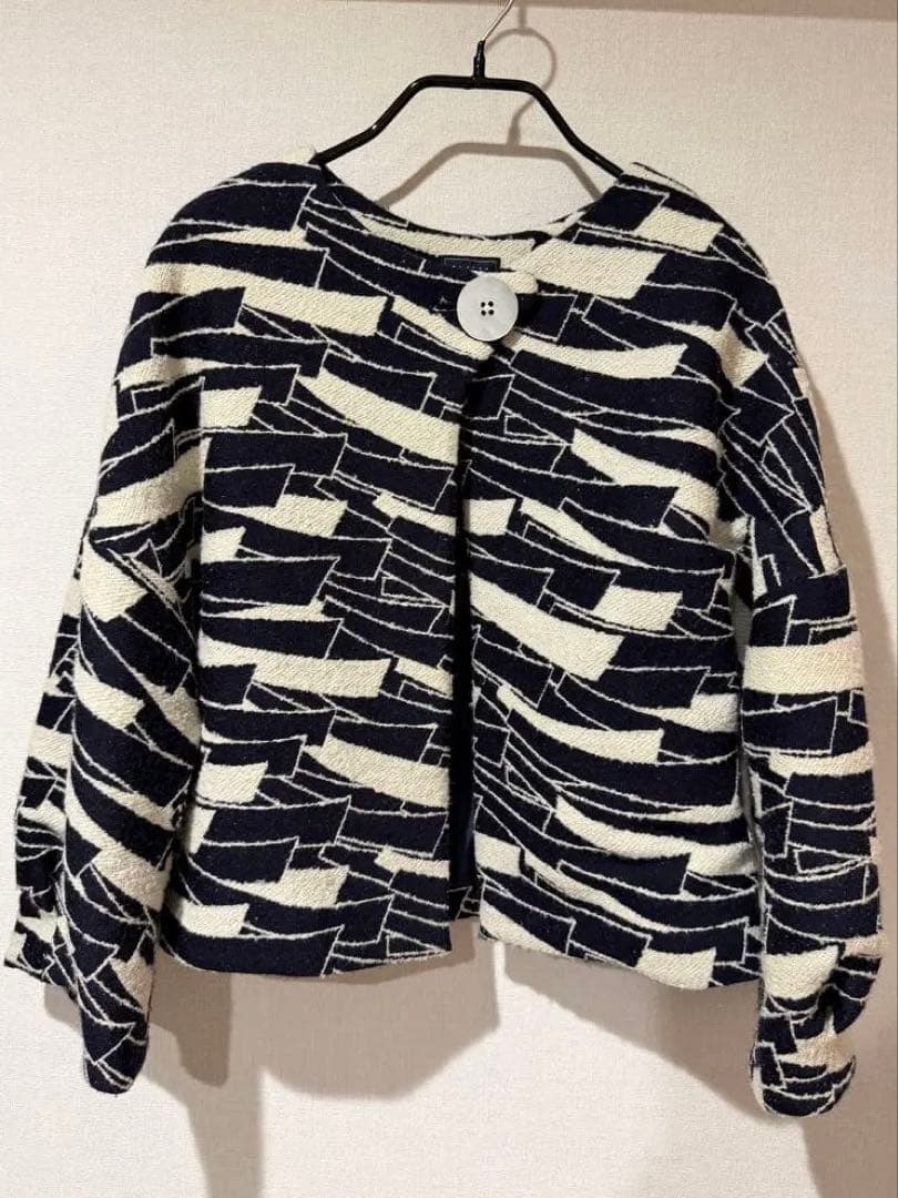 ミナペルホネン stream ショートコート ウール＆シルク素材