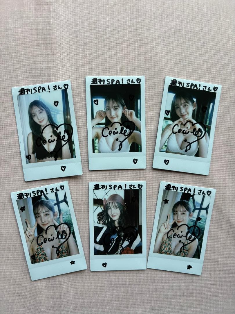 【当選品】菜那セシル 直筆サインチェキ　当選通知書付き