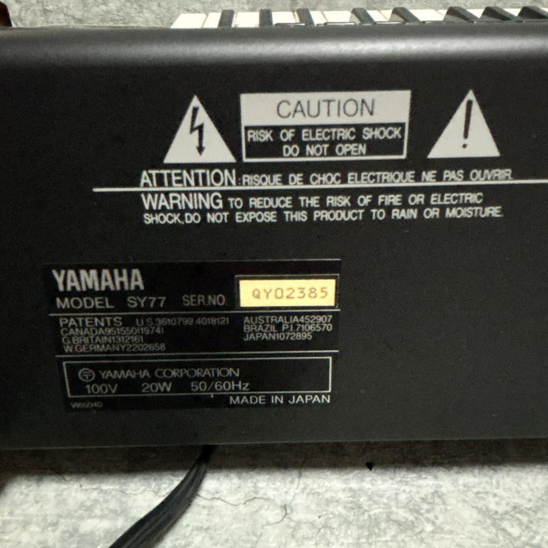 【希少・極美品】YAMAHA SY77 シンセサイザー