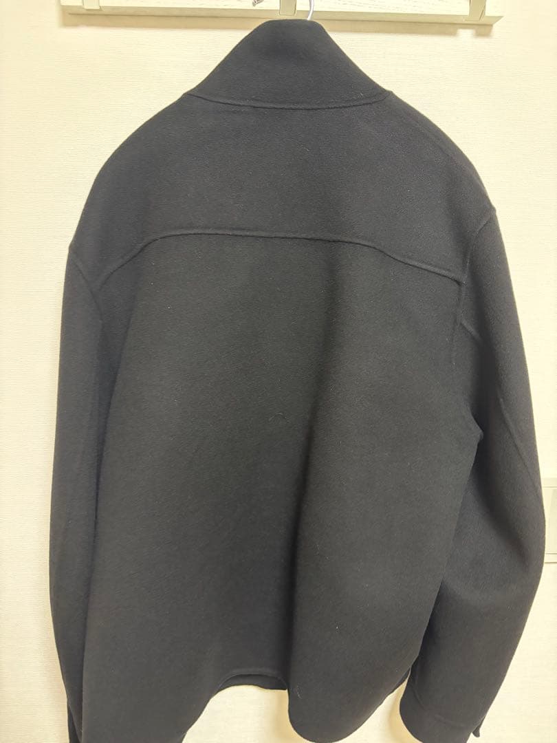 cos スプリットウールハリントンジャケット　ブラック　サイズM