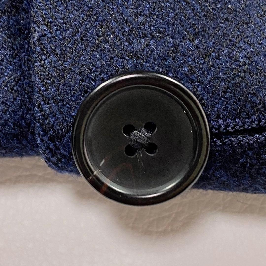 ビューティアンドユース✨サキソニー　セットアップスーツ　ネイビー　ヘリンボーンM