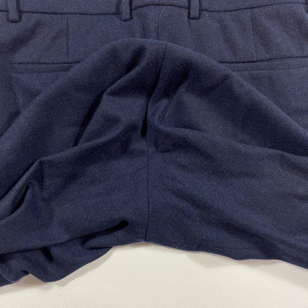 ビューティアンドユース✨サキソニー　セットアップスーツ　ネイビー　ヘリンボーンM