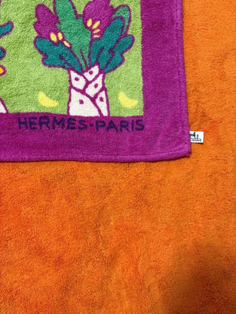 170×140cm エルメス HERMES ビーチタオル ブランケット 毛布