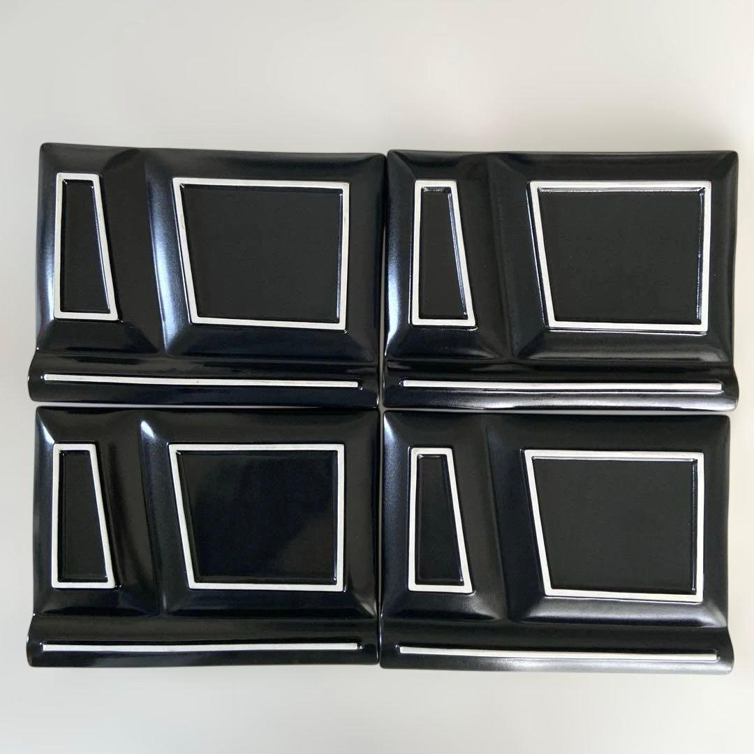 イゾラパレットプレートL 仕切皿miyama深山美濃焼 ブラック 4枚セット