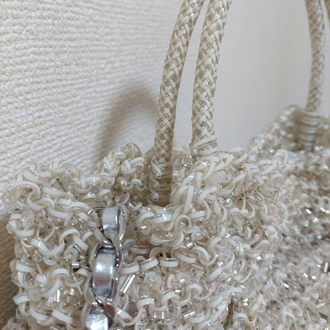 アンテプリマ ワイヤーグリッター 限定 オーロラホワイト バッグ ななめがけ