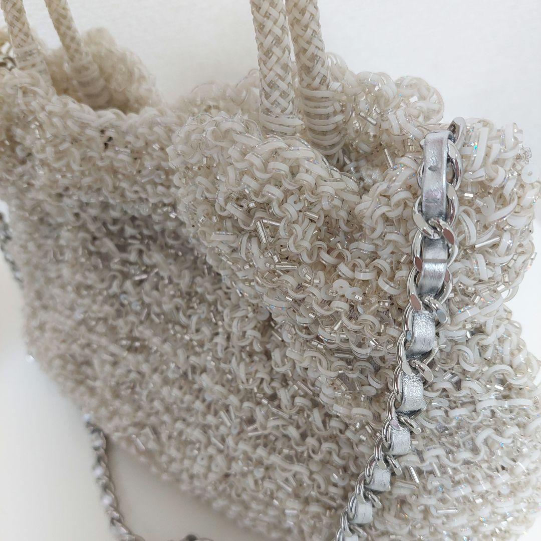 アンテプリマ ワイヤーグリッター 限定 オーロラホワイト バッグ ななめがけ