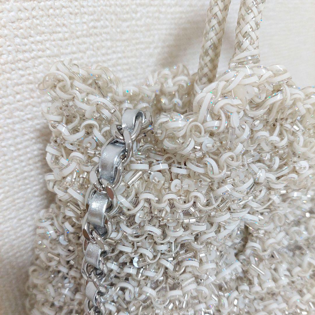 アンテプリマ ワイヤーグリッター 限定 オーロラホワイト バッグ ななめがけ